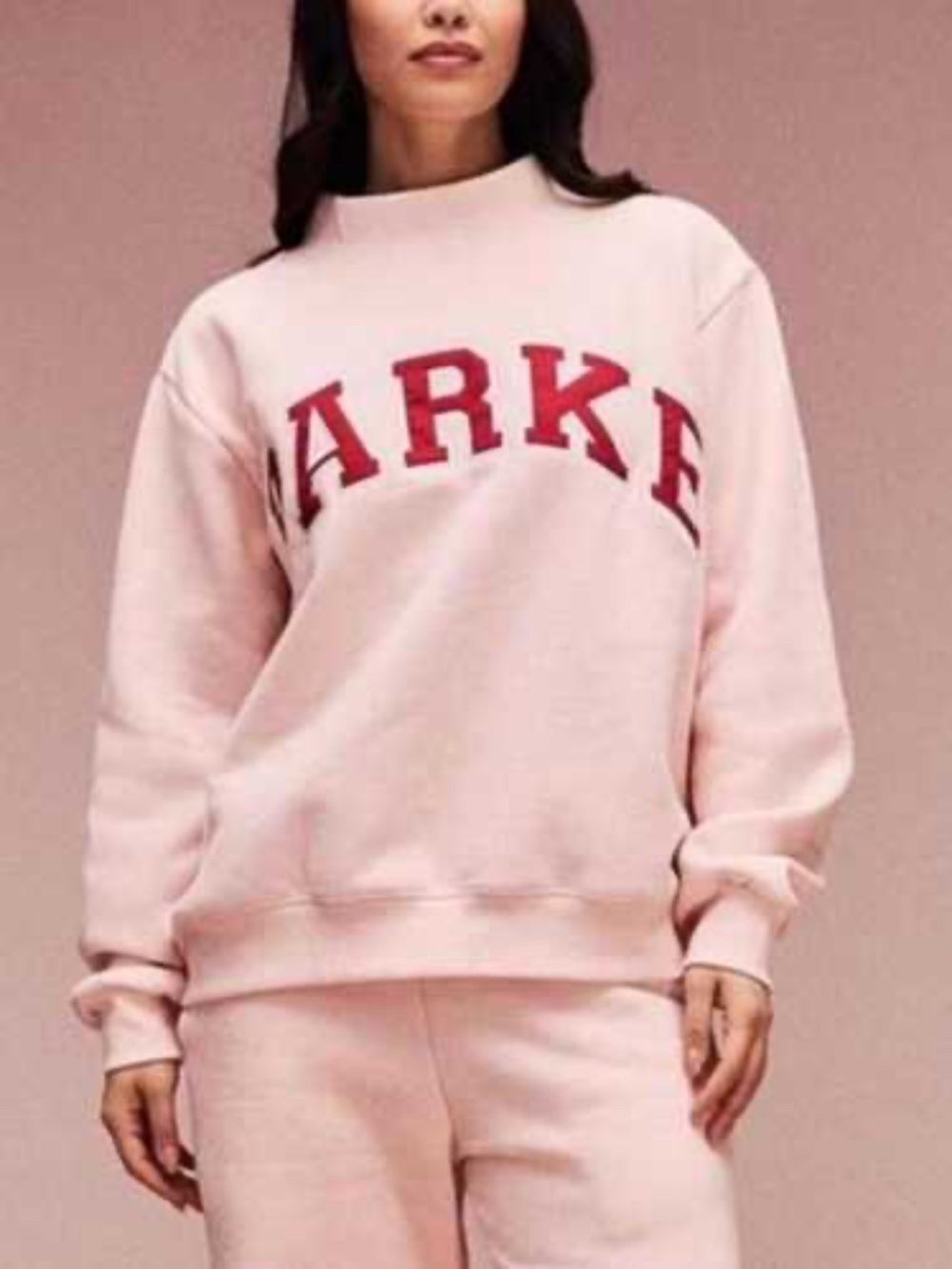 PARKE valentines pink Mockneck